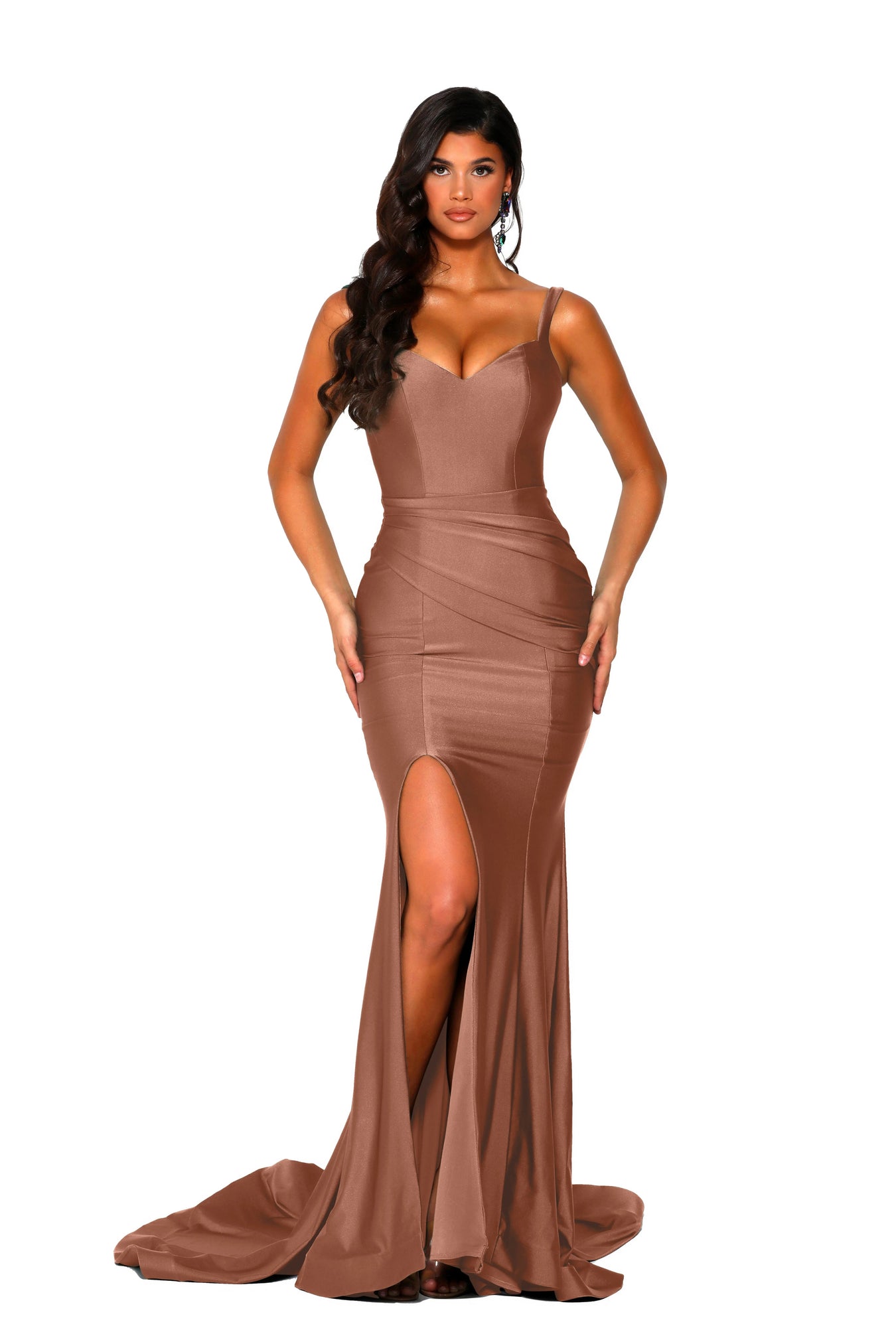 seaglass bridesmaid dress Andie Dress in Seaglass Chiffon – Ivy City Co