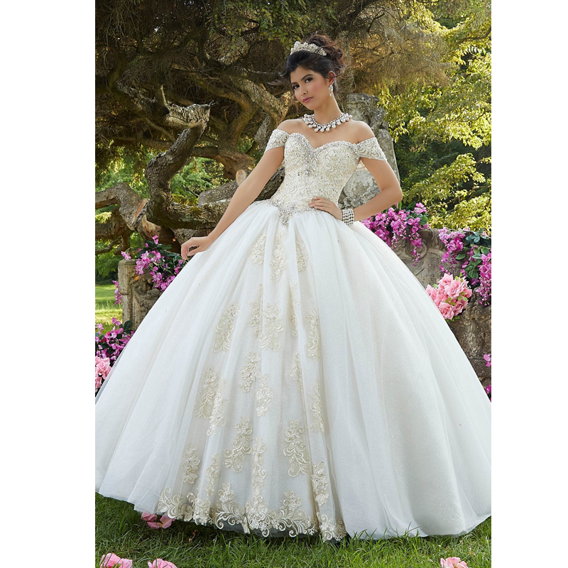 white quinceanera dress Style 89263 – bridesofamerica